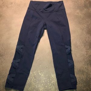 Dark blue athleta workout leggings